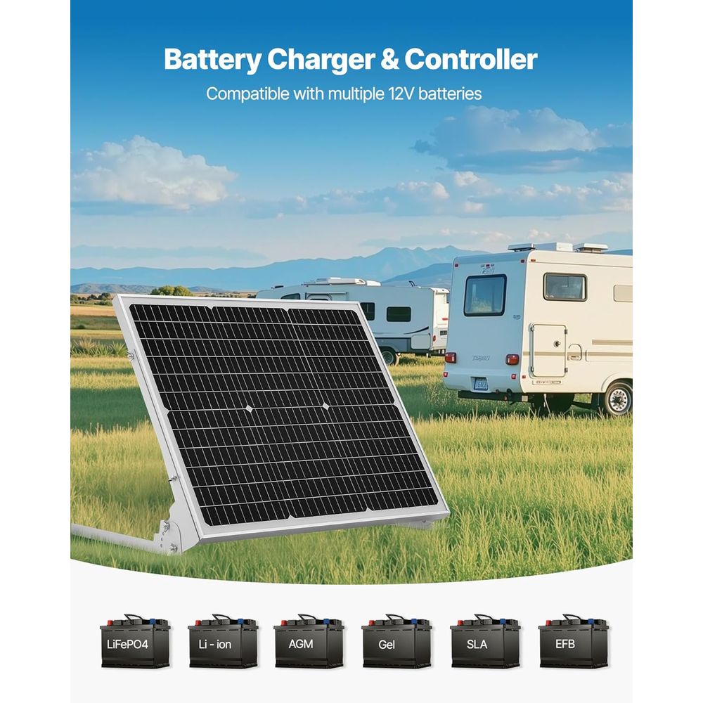 50W 12V Solar Battery Trickle  - огляд і ціна Solar Panel