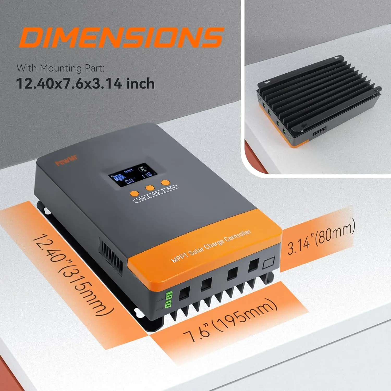 PowMr Hot Sale 12V 24V 48V Bat - огляд і ціна Charge Controller Solar