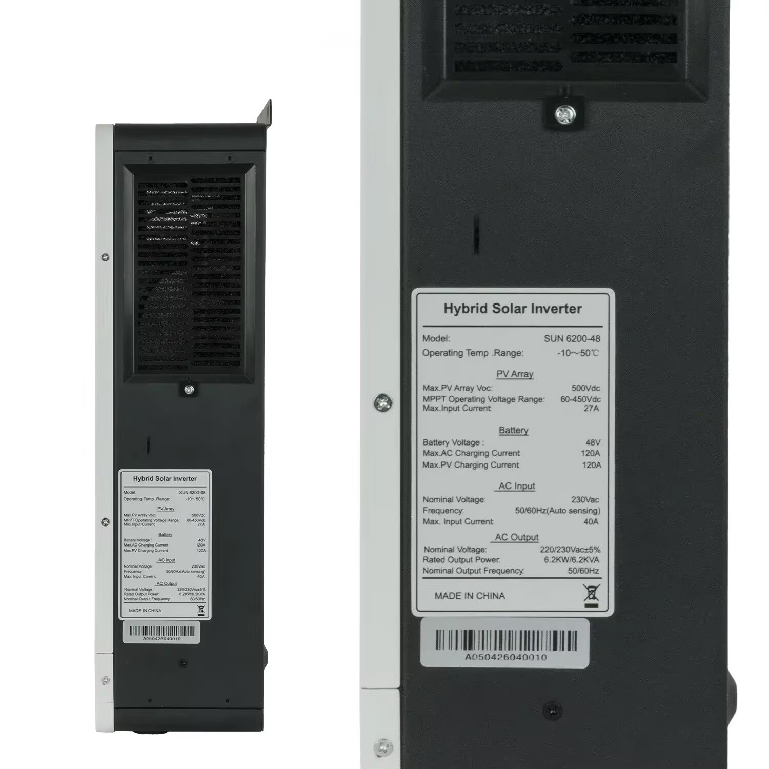 Hybrid solar inverter 6.2KW 48 - огляд і ціна Charge Controller Solar