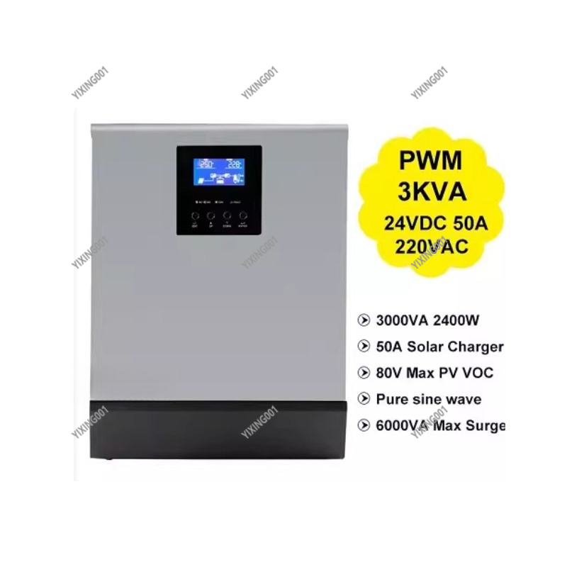 3KVA/2400W 24V Solar Inverter  - огляд і ціна Charge Controller Solar