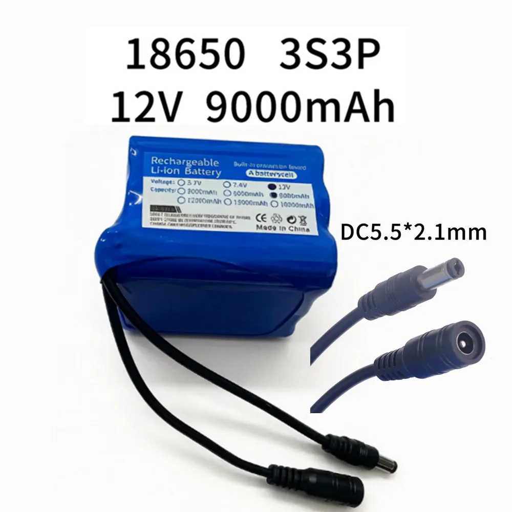 12V 9000mAh 3S3P lithium-ion b - огляд і ціна Lithium Battery 12V