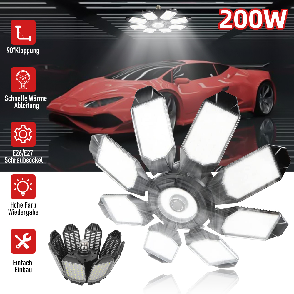 200W Powerful Garage Light LED - огляд і ціна Solar Panel 200W