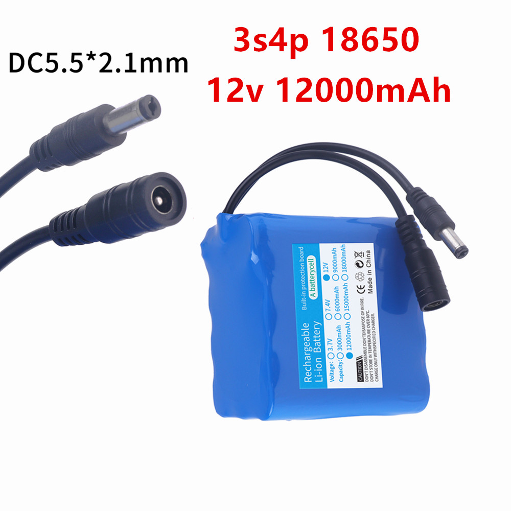 12V 12000mah Battery 3S4P Real - огляд і ціна Lithium Battery 12V
